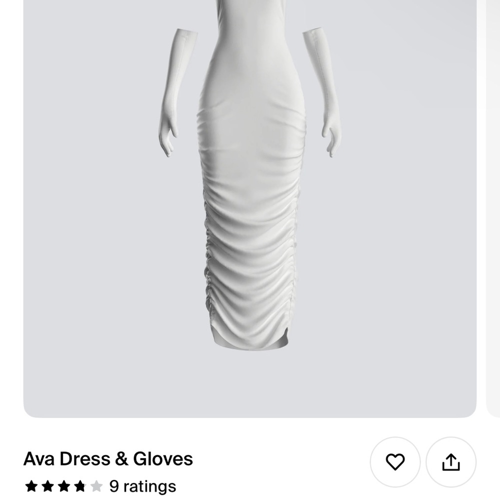 Ava dress and gloves